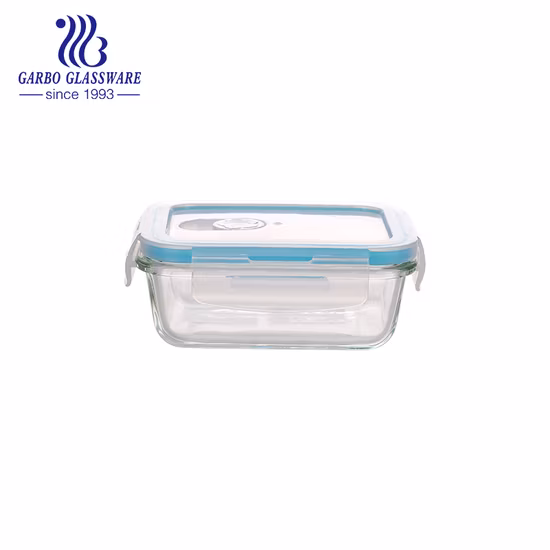 Conteneur de stockage des aliments en verre à haute teneur en borosilicate avec couvercle verrouillable