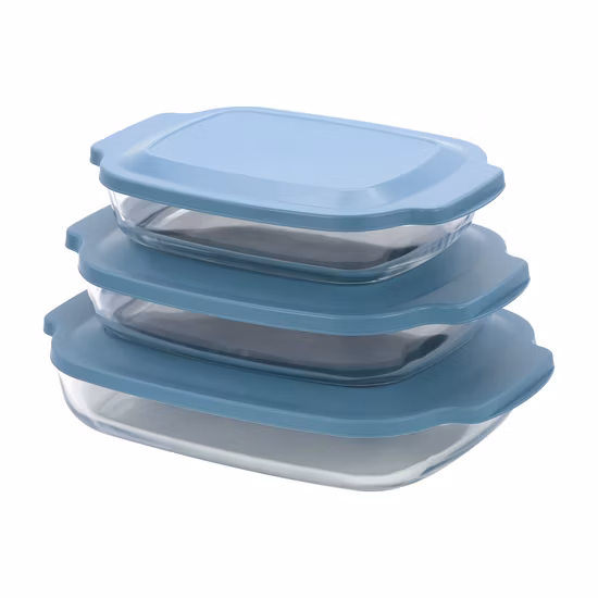 Cocotte en verre avec couvercle, four en verre à haute teneur en Borosilicate, passe au micro-ondes, marmite de cuisson en verre transparent