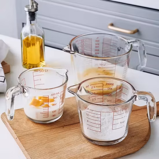 Pichet doseur en verre borosilicate, tasse à mesurer en verre Pyrex, vente en gros