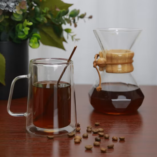 Tasse en Borosilicate avec poignée d'échelle, pour la cuisson, Gadgets de cuisine, outils de cuisson, mesure du verre avec échelle haute Bl18206