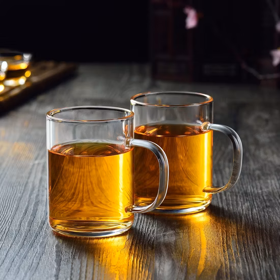 Bol à salade en verre transparent pour fruits et légumes décoratifs, tasse en verre à haute teneur en Borosilicate